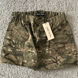 Camo Cargo Mini Skirt from Luxe To Kill